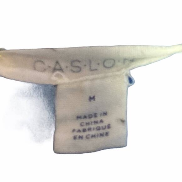 Caslon Sweater Womens Medium Blue 1/4 Zip Fleece Knit Pullover Top - Picture 4 of 7